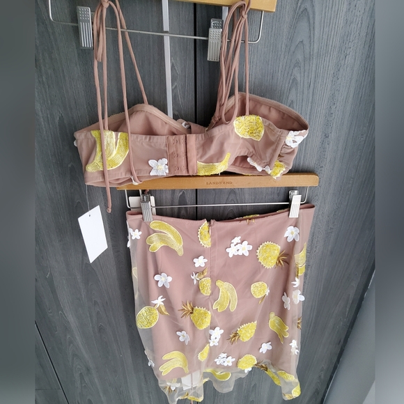 🍋For Love and Lemons 2 Piece Set - Skirt Size L, Top - M - Picture 10 of 16